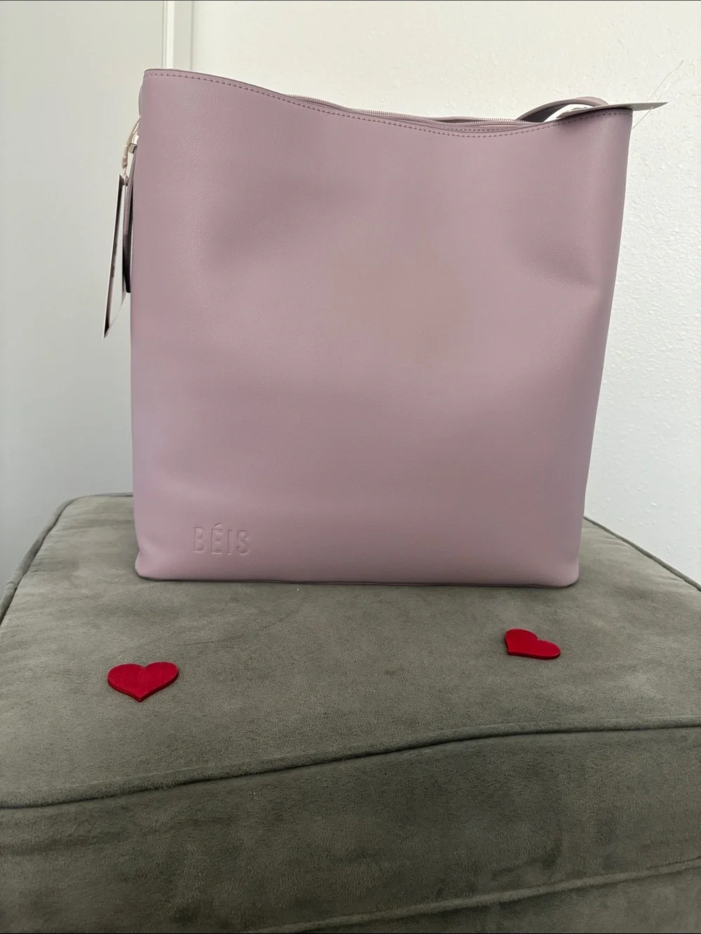 BEIS Wicked Pink Tote (never used)